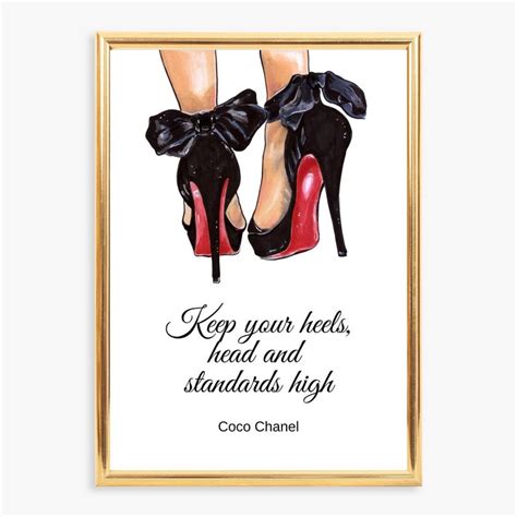 coco chanel quotes on canvas|coco chanel quotes high heels.